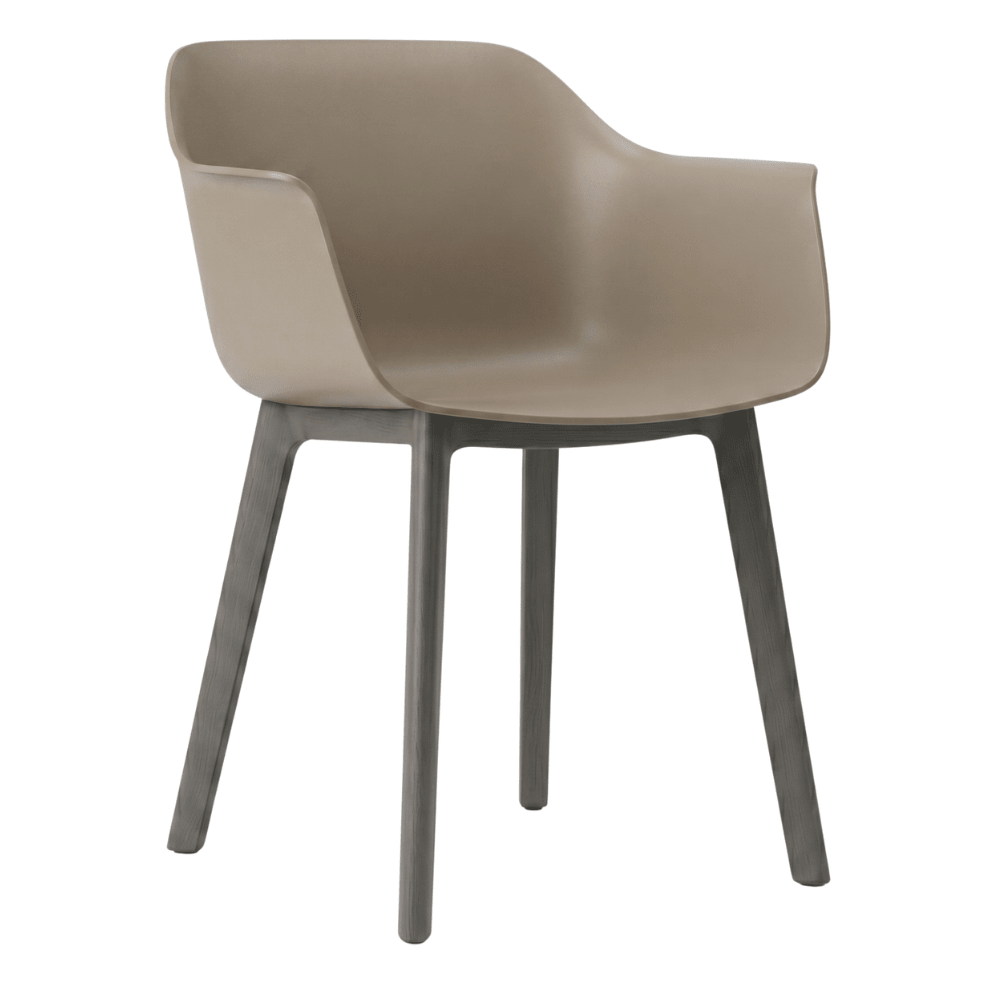 Silla comercial Resol Shape Click de polipropileno con fibra de vidrio y sistema de clipaje