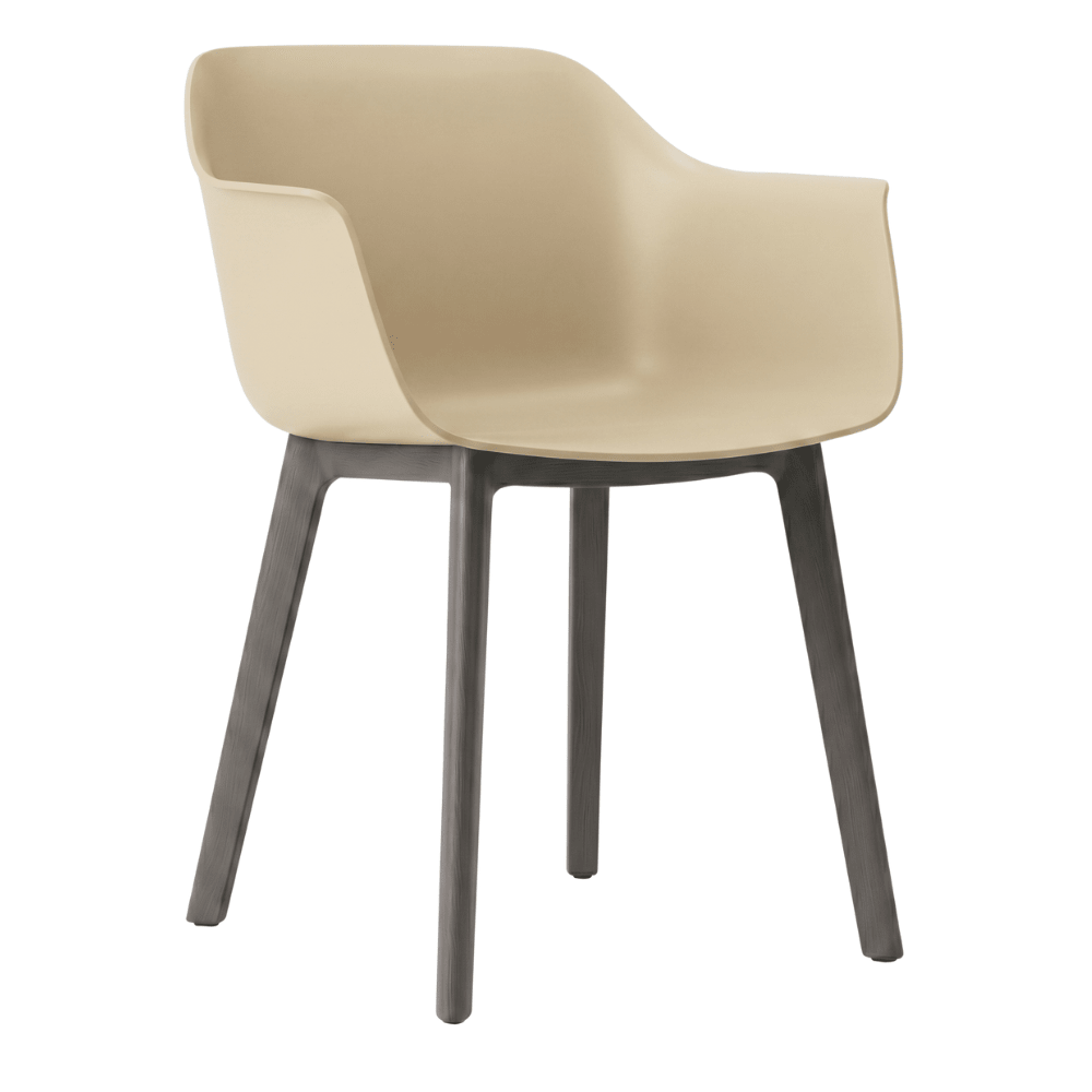 Silla comercial Resol Shape Click de polipropileno con fibra de vidrio y sistema de clipaje