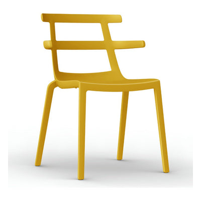 Silla Comercial para Cafetería - RESOL TOKYO - Varios Colores - Asiento y Respaldo en Polipropileno - 01624 - Resol - NOGAL BEAT - Silla Comercial Interior