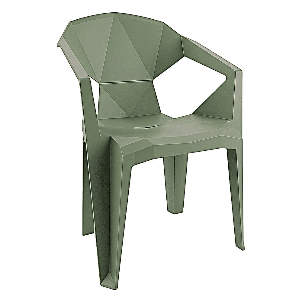 Silla Comercial para Cafetería y Comedor al Aire Libre Monobloc - RESOL DELTA - Varios Colores - Apilable con 4 Puntas y Protección UV - 07164 - Resol - NOGAL BEAT - Silla Comercial Exterior
