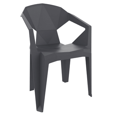 Silla Comercial para Cafetería y Comedor al Aire Libre Monobloc - RESOL DELTA - Varios Colores - Apilable con 4 Puntas y Protección UV - 03888 - Resol - NOGAL BEAT - Sillas