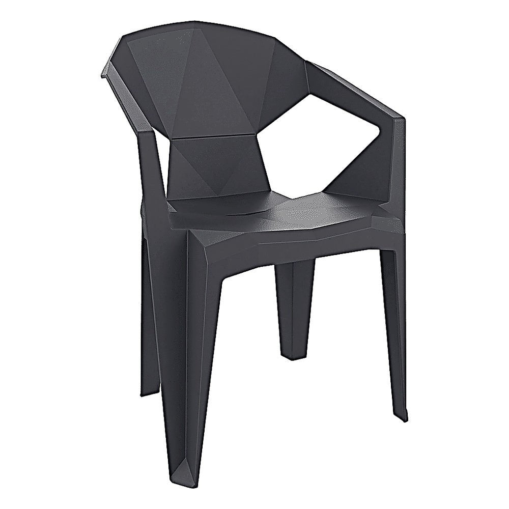 Silla Comercial para Cafetería y Comedor al Aire Libre Monobloc - RESOL DELTA - Varios Colores - Apilable con 4 Puntas y Protección UV - 03888 - Resol - NOGAL BEAT - Silla Comercial Exterior