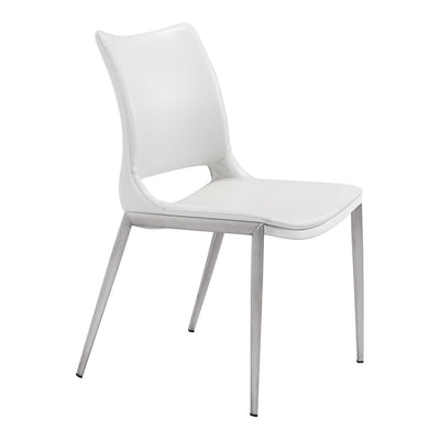 Silla Comercial para Cafetería - ZUO ACE 54x56 101279 - Varios Colores - Asiento y Respaldo Tapizados en Piel Sintética - 101279 - Zuo - NOGAL BEAT - Silla Comercial Interior