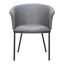 Silla Comercial para Comedor de Empresa - ZUO GARSTON - Varios Colores - Asiento y Respaldo Tapizados en Piel Sintética - 110175 - Zuo - NOGAL BEAT - Silla Comercial Interior