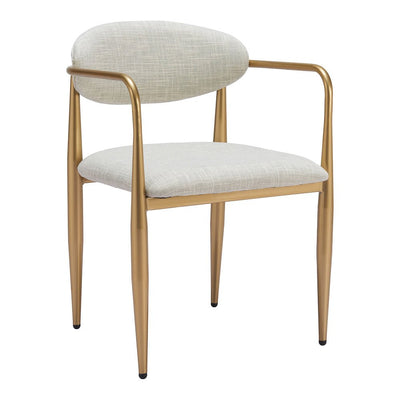 Silla Comercial para Comedor de Empresa - ZUO ZENS - Gris Pluma - Asiento y Respaldo Tapizados en Tejido Texturizado - 110207 - Zuo - NOGAL BEAT - Silla Comercial Interior