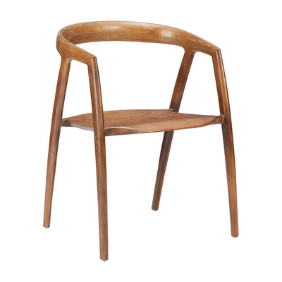 Silla Comercial para Comedor de Empresa - ZUO ZIRAN - Nogal - Asiento y Estructura en Madera de Olmo - 110549 - Zuo - NOGAL BEAT - Silla Comercial Interior