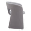 Silla Comercial para Desayunador - ZUO ROSYTH - Gris Pizarra - Asiento y Respaldo Tapizados en Lino Sintético - 110124 - Zuo - NOGAL BEAT - Silla Comercial Interior
