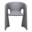 Silla Comercial para Desayunador - ZUO ROSYTH - Gris Pizarra - Asiento y Respaldo Tapizados en Lino Sintético - 110124 - Zuo - NOGAL BEAT - Silla Comercial Interior