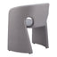Silla Comercial para Desayunador - ZUO ROSYTH - Gris Pizarra - Asiento y Respaldo Tapizados en Lino Sintético - 110124 - Zuo - NOGAL BEAT - Silla Comercial Interior