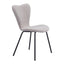 Silla Comercial para Desayunador - ZUO THIBIDEAUX - Varios Colores - Asiento y Respaldo Tapizados en Tela Tipo Borrego - 109659 - Zuo - NOGAL BEAT - Silla Comercial Interior