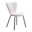 Silla Comercial para Desayunador - ZUO THIBIDEAUX - Varios Colores - Asiento y Respaldo Tapizados en Tela Tipo Borrego - 109658 - Zuo - NOGAL BEAT - Silla Comercial Interior