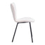 Silla Comercial para Desayunador - ZUO THIBIDEAUX - Varios Colores - Asiento y Respaldo Tapizados en Tela Tipo Borrego - 109658 - Zuo - NOGAL BEAT - Silla Comercial Interior