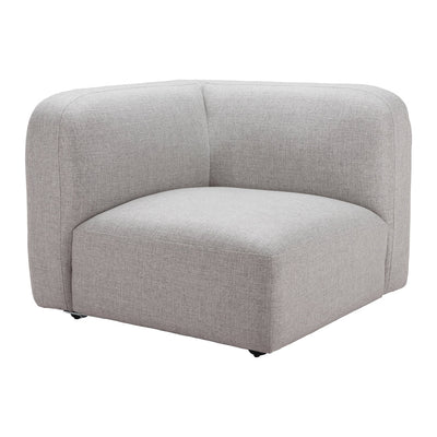 Silla Comercial para Food Court - ZUO BIAK CORNER - Gris - Asiento y Respaldo Tapizados - 110366 - Zuo - NOGAL BEAT - Silla Comercial Interior