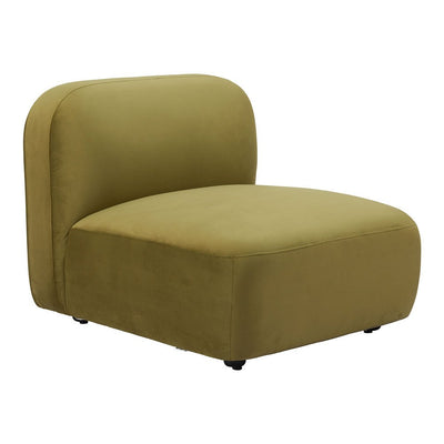 Silla Comercial para Food Court - ZUO BIAK MIDDLE - Verde - Asiento y Respaldo Tapizados en Tela Tipo Terciopelo - 109997 - Zuo - NOGAL BEAT - Silla Comercial Interior