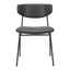 Silla Comercial para Food Court - ZUO CHARON - Varios Colores - Asiento y Respaldo Tapizados en Piel Sintética - 110259 - Zuo - NOGAL BEAT - Silla Comercial Interior