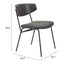 Silla Comercial para Food Court - ZUO CHARON - Varios Colores - Asiento y Respaldo Tapizados en Piel Sintética - 110259 - Zuo - NOGAL BEAT - Silla Comercial Interior