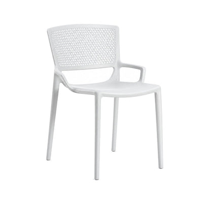 Silla Comercial para Hotel - INFINITI FIORELLINA - Varios Colores - Asiento y Respaldo en Polipropileno - 110-16700-BCO-ESP - Infiniti - NOGAL BEAT - Silla Comercial Exterior