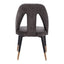 Silla Comercial para Hotel - ZUO ARTUS - Varios Colores - Asiento y Respaldo Tapizados en Tejido Texturizado - 110003 - Zuo - NOGAL BEAT - Silla Comercial Interior