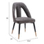 Silla Comercial para Hotel - ZUO ARTUS - Varios Colores - Asiento y Respaldo Tapizados en Tejido Texturizado - 110003 - Zuo - NOGAL BEAT - Silla Comercial Interior