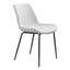 Silla Comercial para Hotel - ZUO BYRON DINING CHAIR WHITE 101779 - Blanco - Asiento y Respaldo Tapizados - 101779 - Zuo - NOGAL BEAT - Sillas