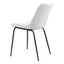 Silla Comercial para Hotel - ZUO BYRON DINING CHAIR WHITE 101779 - Blanco - Asiento y Respaldo Tapizados - 101779 - Zuo - NOGAL BEAT - Sillas