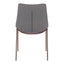Silla Comercial para Hotel - ZUO MAGNUS - Varios Colores - Asiento y Respaldo Tapizados en Piel Sintética - 109934 - Zuo - NOGAL BEAT - Silla Comercial Interior