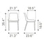 Silla Comercial para Hotel - ZUO MAGNUS - Varios Colores - Asiento y Respaldo Tapizados en Piel Sintética - 109934 - Zuo - NOGAL BEAT - Silla Comercial Interior