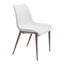 Silla Comercial para Hotel - ZUO MAGNUS - Varios Colores - Asiento y Respaldo Tapizados en Piel Sintética - 101273 - Zuo - NOGAL BEAT - Silla Comercial Interior