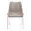 Silla Comercial para Hotel - ZUO MAGNUS - Varios Colores - Asiento y Respaldo Tapizados en Piel Sintética - 101272 - Zuo - NOGAL BEAT - Silla Comercial Interior