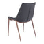 Silla Comercial para Hotel - ZUO MAGNUS - Varios Colores - Asiento y Respaldo Tapizados en Piel Sintética - 109933 - Zuo - NOGAL BEAT - Silla Comercial Interior