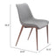 Silla Comercial para Hotel - ZUO MAGNUS - Varios Colores - Asiento y Respaldo Tapizados en Piel Sintética - 109934 - Zuo - NOGAL BEAT - Silla Comercial Interior