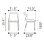 Silla Comercial para Hotel - ZUO MAGNUS - Varios Colores - Asiento y Respaldo Tapizados en Piel Sintética - 101272 - Zuo - NOGAL BEAT - Silla Comercial Interior