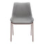 Silla Comercial para Hotel - ZUO MAGNUS - Varios Colores - Asiento y Respaldo Tapizados en Piel Sintética - 109934 - Zuo - NOGAL BEAT - Silla Comercial Interior
