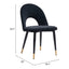 Silla Comercial para Hotel - ZUO MENLO - Varios Colores - Asiento y Respaldo Tapizados en Tela Tipo Terciopelo - 109873 - Zuo - NOGAL BEAT - Silla Comercial Interior