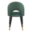Silla Comercial para Hotel - ZUO MENLO - Varios Colores - Asiento y Respaldo Tapizados en Tela Tipo Terciopelo - 109875 - Zuo - NOGAL BEAT - Silla Comercial Interior