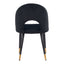 Silla Comercial para Hotel - ZUO MENLO - Varios Colores - Asiento y Respaldo Tapizados en Tela Tipo Terciopelo - 109873 - Zuo - NOGAL BEAT - Silla Comercial Interior