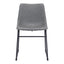 Silla Comercial para Hotel - ZUO SMART - Varios Colores - Asiento y Respaldo Tapizados en Piel Sintética - 101995 - Zuo - NOGAL BEAT - Silla Comercial Interior