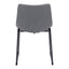 Silla Comercial para Hotel - ZUO SMART - Varios Colores - Asiento y Respaldo Tapizados en Piel Sintética - 101995 - Zuo - NOGAL BEAT - Silla Comercial Interior