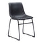 Silla Comercial para Hotel - ZUO SMART - Varios Colores - Asiento y Respaldo Tapizados en Piel Sintética - 109648 - Zuo - NOGAL BEAT - Silla Comercial Interior