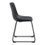 Silla Comercial para Hotel - ZUO SMART - Varios Colores - Asiento y Respaldo Tapizados en Piel Sintética - 109648 - Zuo - NOGAL BEAT - Silla Comercial Interior
