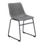 Silla Comercial para Hotel - ZUO SMART - Varios Colores - Asiento y Respaldo Tapizados en Piel Sintética - 101995 - Zuo - NOGAL BEAT - Silla Comercial Interior