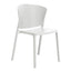 Silla comercial Albar AR-404 de polipropileno con base antiderrapante para restaurante