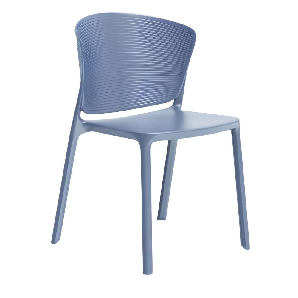 Silla comercial Albar AR-404 de polipropileno con base antiderrapante para restaurante