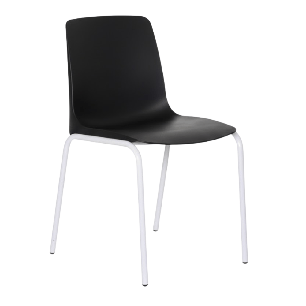 Silla Comercial Para Restaurante - ALBAR PL - 30 - Varios Colores - Asiento y Respaldo En Polipropileno - PL-30 - ALBAR - NOGAL BEAT - Sillas