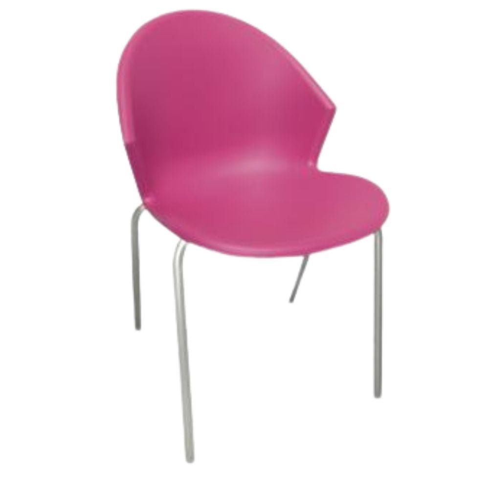 Silla Comercial Para Restaurante - ALBAR PL - 50 - Varios Colores - Plastico de Polipropileno - PL - 50 P - ALBAR - NOGAL BEAT - Sillas