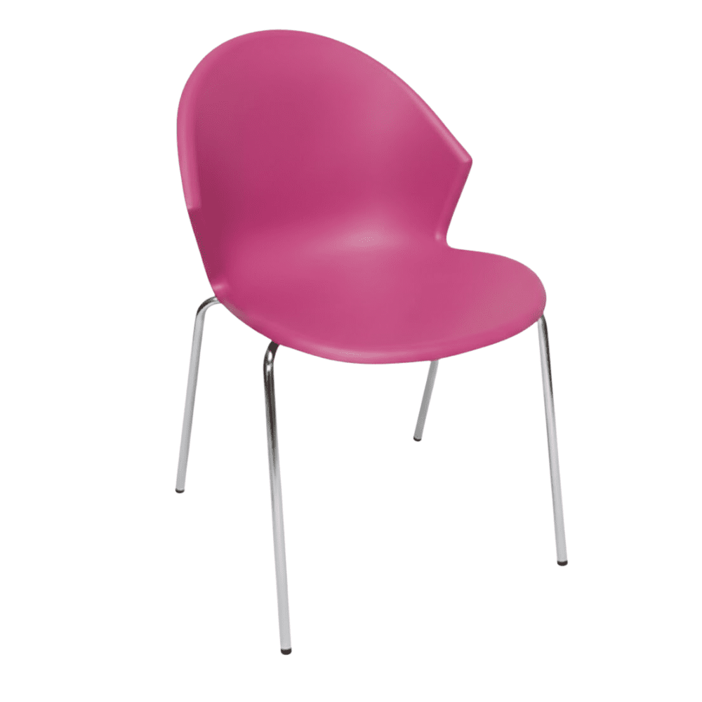 Silla Comercial Para Restaurante - ALBAR PL - 50 - Varios Colores - Plastico de Polipropileno - PL-50 C - ALBAR - NOGAL BEAT - Sillas