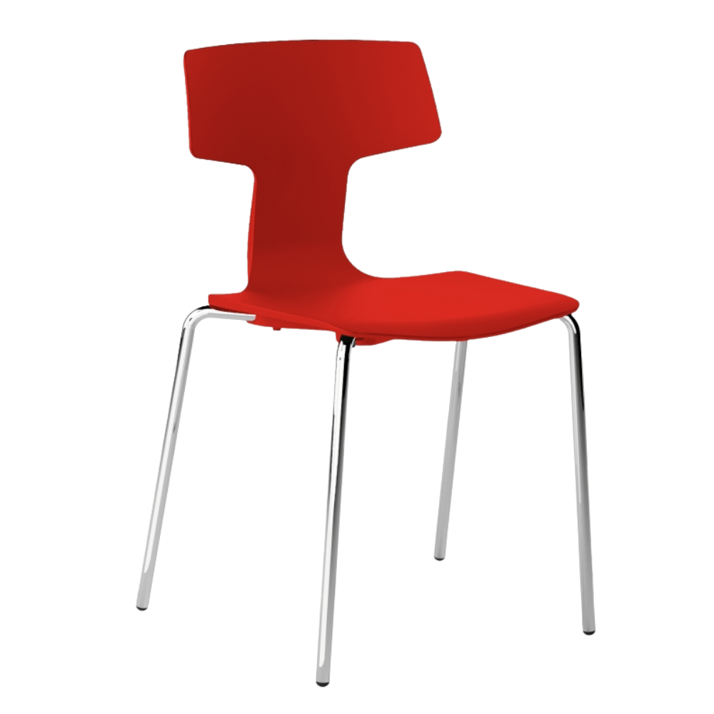 Silla Comercial para Restaurante - COLOS SPLIT 1 - Varios Colores - Asiento y Respaldo en Polipropileno - SPLIT 1 - Colos - NOGAL BEAT - Sillas