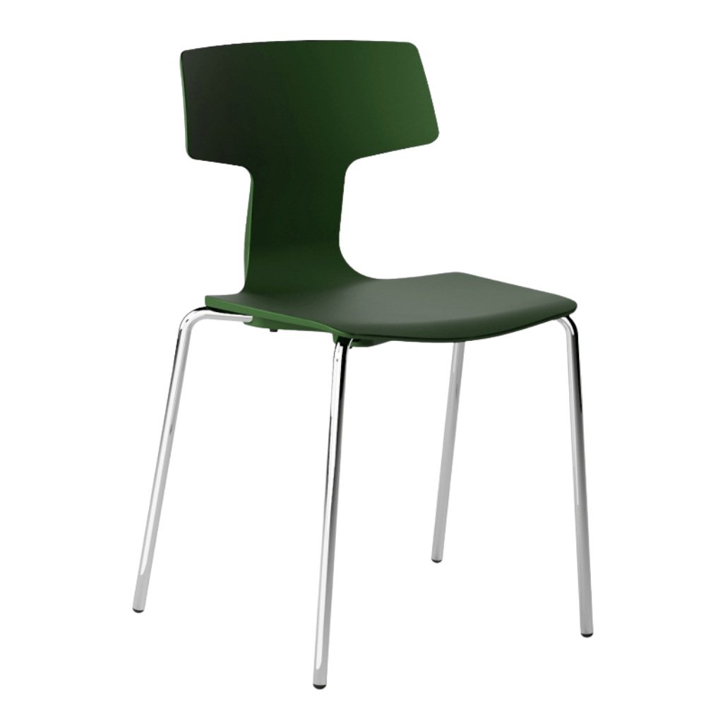 Silla Comercial para Restaurante - COLOS SPLIT 1 - Varios Colores - Asiento y Respaldo en Polipropileno - SPLIT 1 - Colos - NOGAL BEAT - Sillas