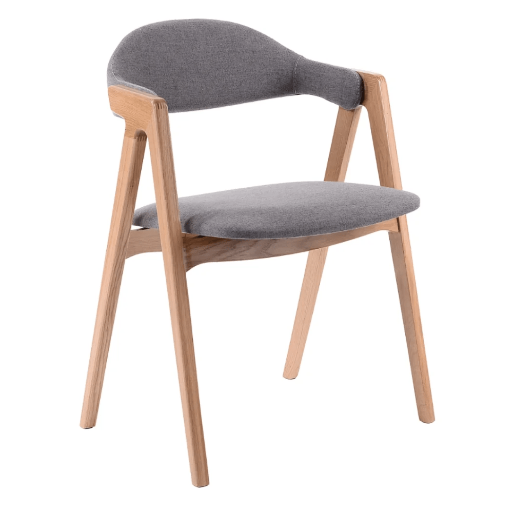 Silla Comercial para Restaurante - LABENZE LOLA - Madera de Haya - Asiento y Respaldo Tapizado - 162-4360T-NAT-000 GRADO 0 - Labenze - NOGAL BEAT - Silla Comercial Interior