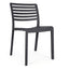 Silla Comercial para Restaurante Protección UV - RESOL LAMA - Varios Colores - Asiento y Respaldo en Polipropileno - 01784 - Resol - NOGAL BEAT - Silla Comercial Exterior